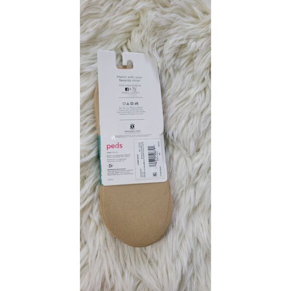 Peds Low-cut Lightweight Microfiber No Show Footie Socks 3 Pairs Nude Women's Sh - Picture 3 of 4